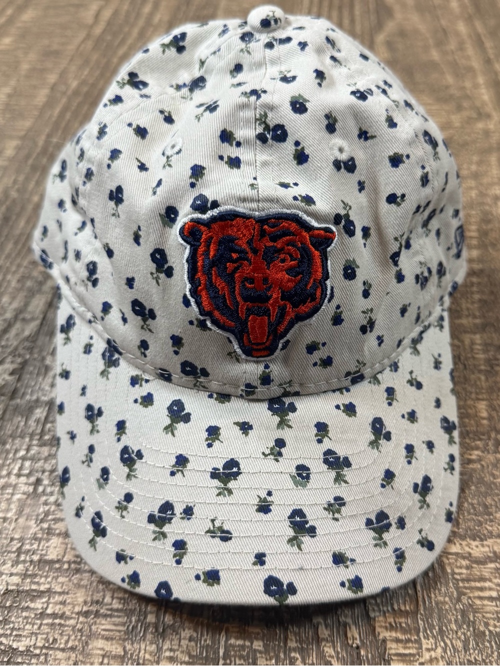 Women’s Chicago Bears Floral Baseball Cap New Era - White/Navy